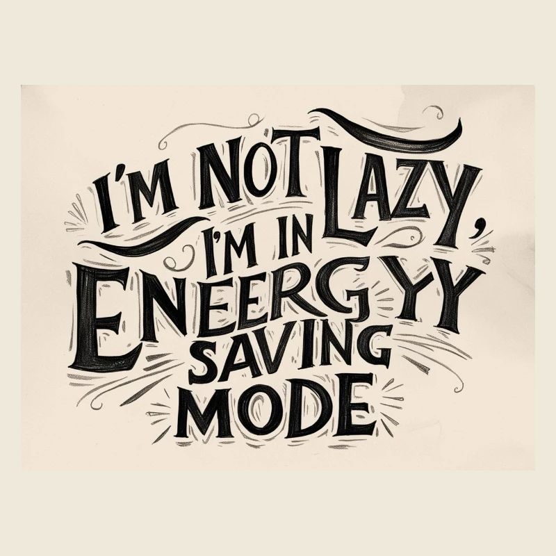 I'm not lazy, I'm in power saving mode