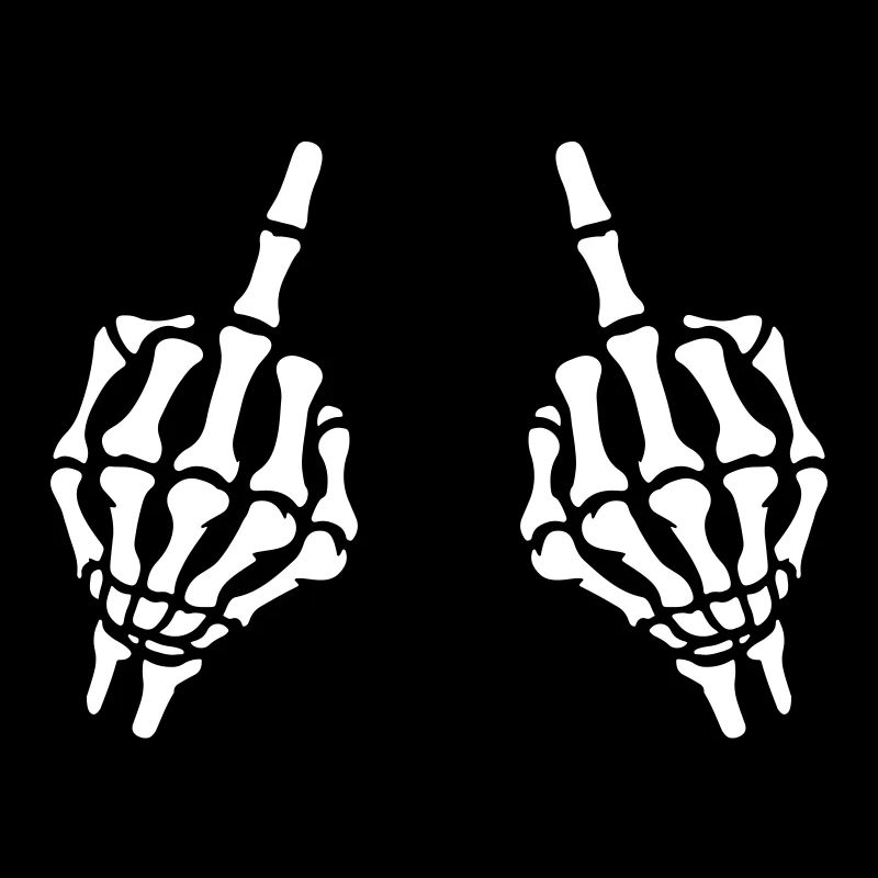 Mittelfinger Hand Skelett