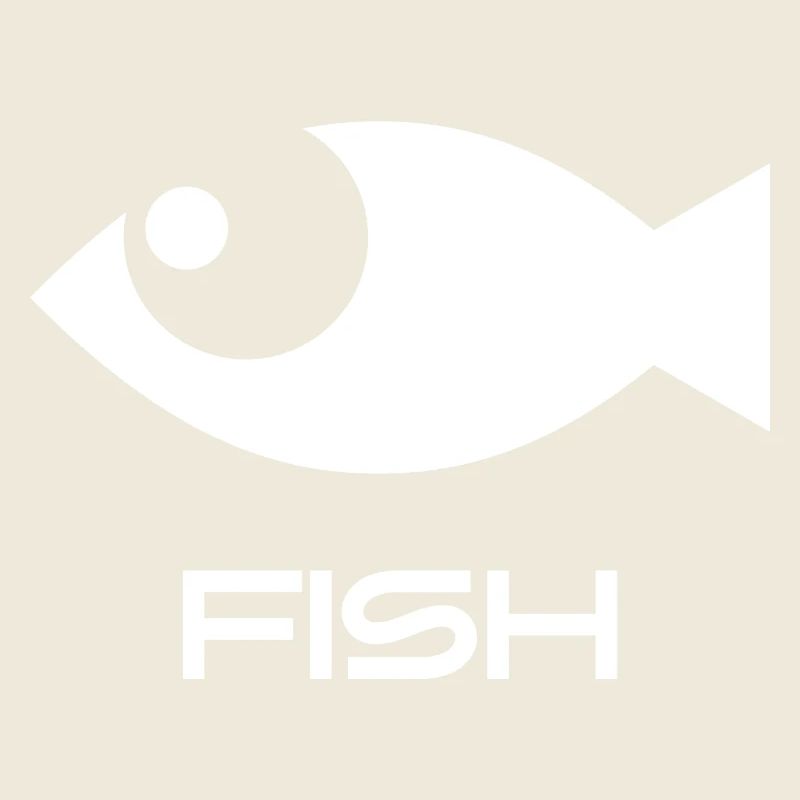 Icône de poisson minimaliste Pêche Mer Océan