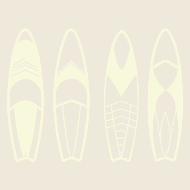 Planches de Surf Abstraites Minimalistes