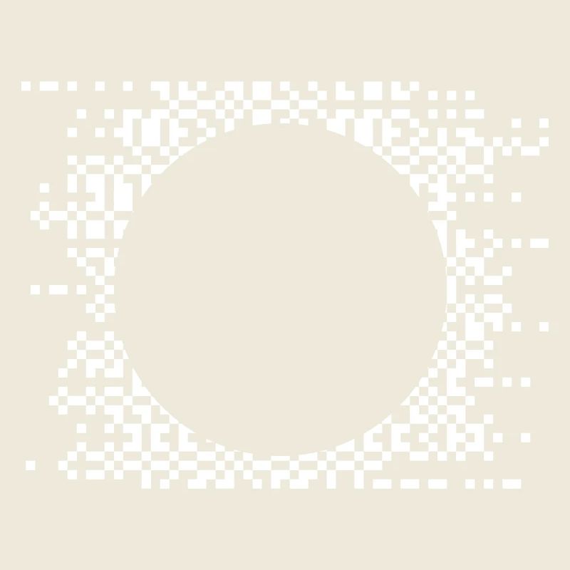 Pixel Circle Abstract Nebula