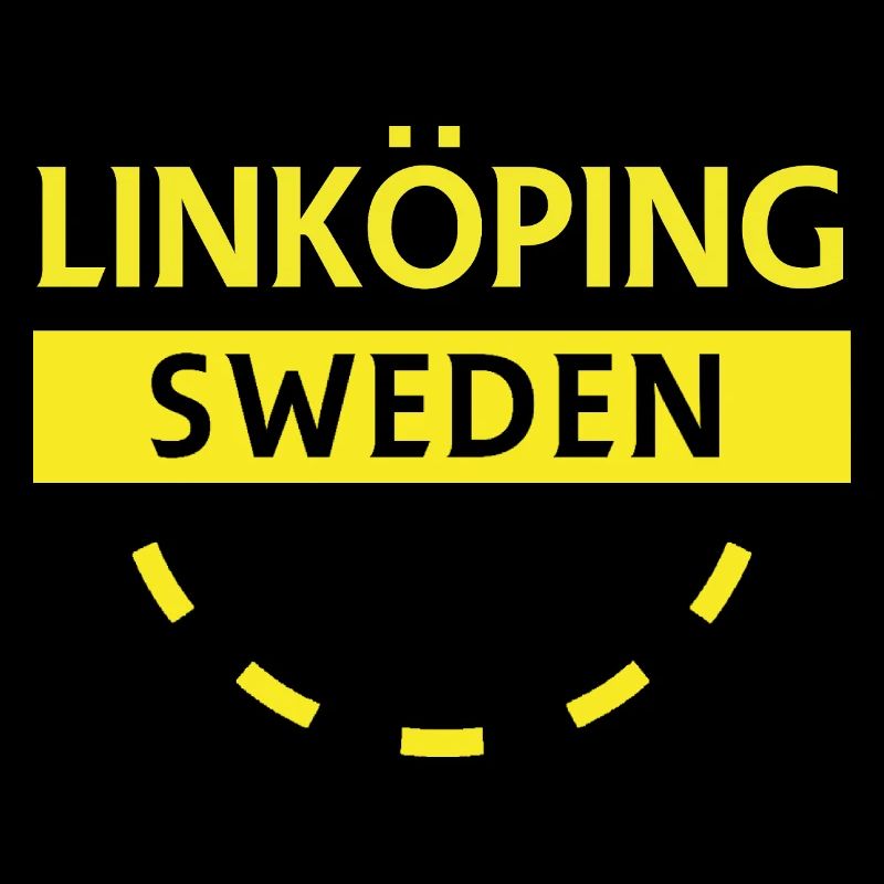 Linköping Schweden Neon Text