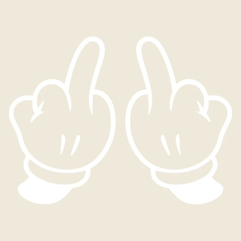 Mittelfinger Hand Frech