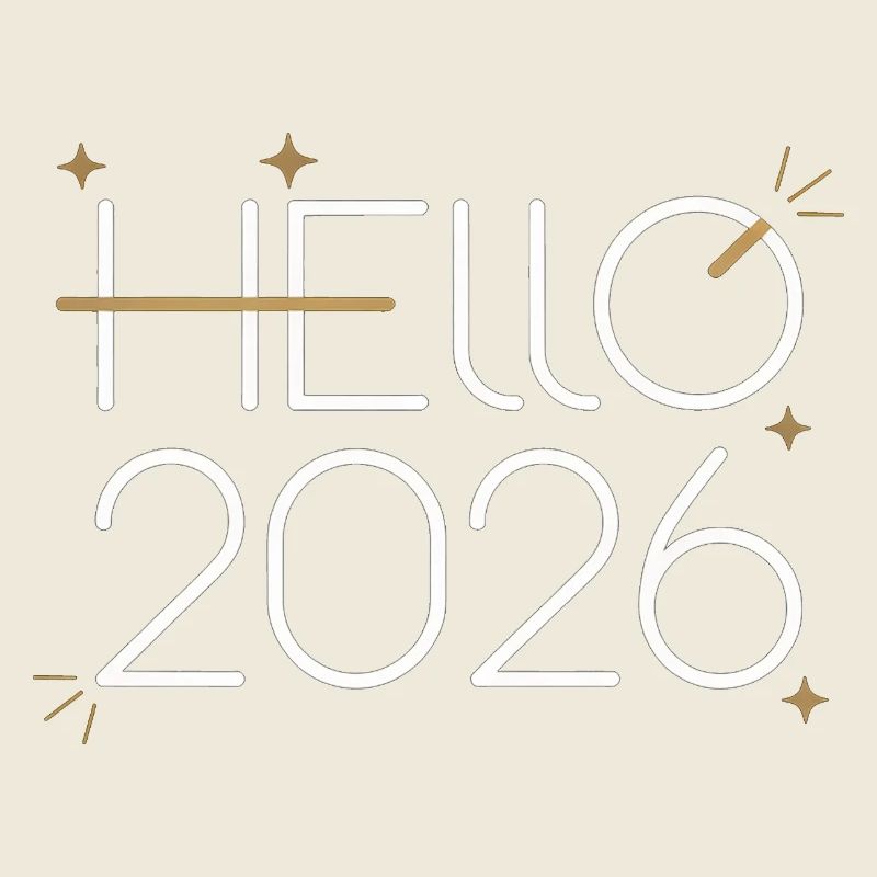 Hallo Neonschild 2026