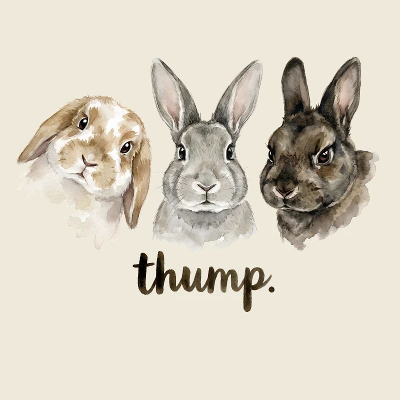 Fun rabbit knocking for rabbit lovers