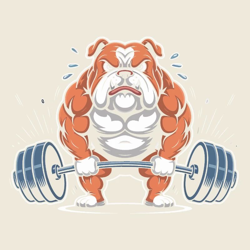 Levage de bouledogues puissants