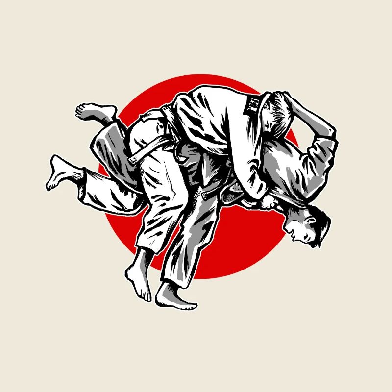 Judo-Uchi-Mata-Illu-Japan-Karstistyle