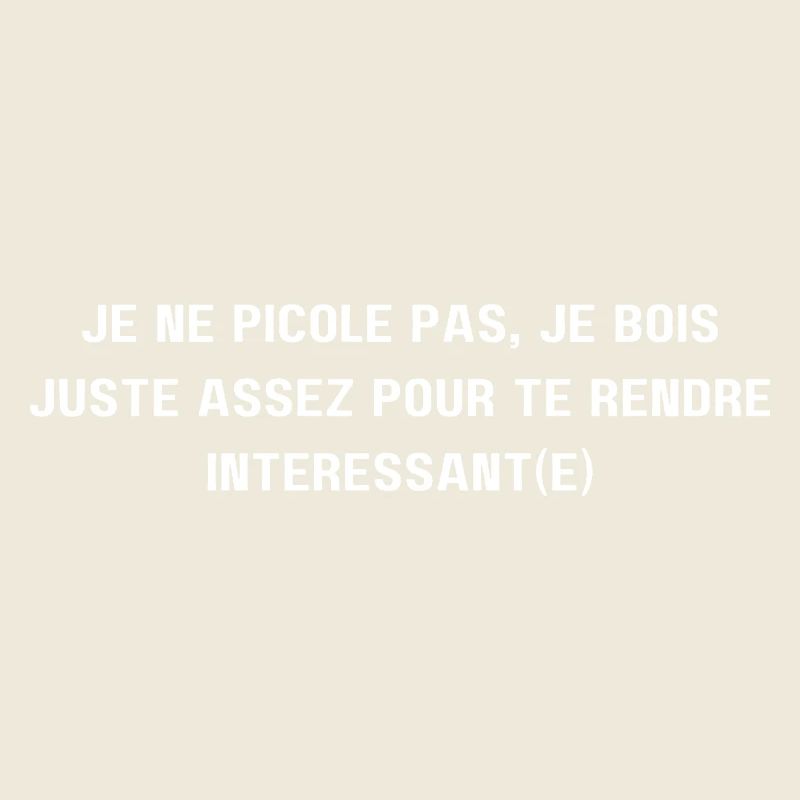 Je ne picole pas (1c)