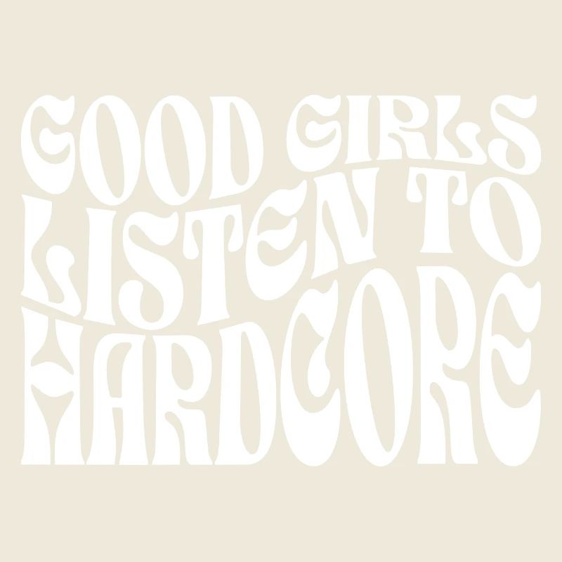 Mädchen hören Hardcore Techno