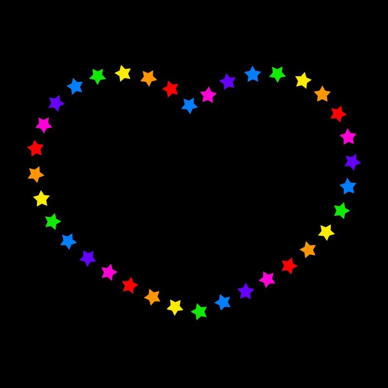 Regenbogen Herz