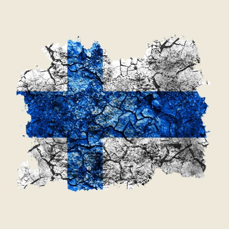 Finland vintage flag
