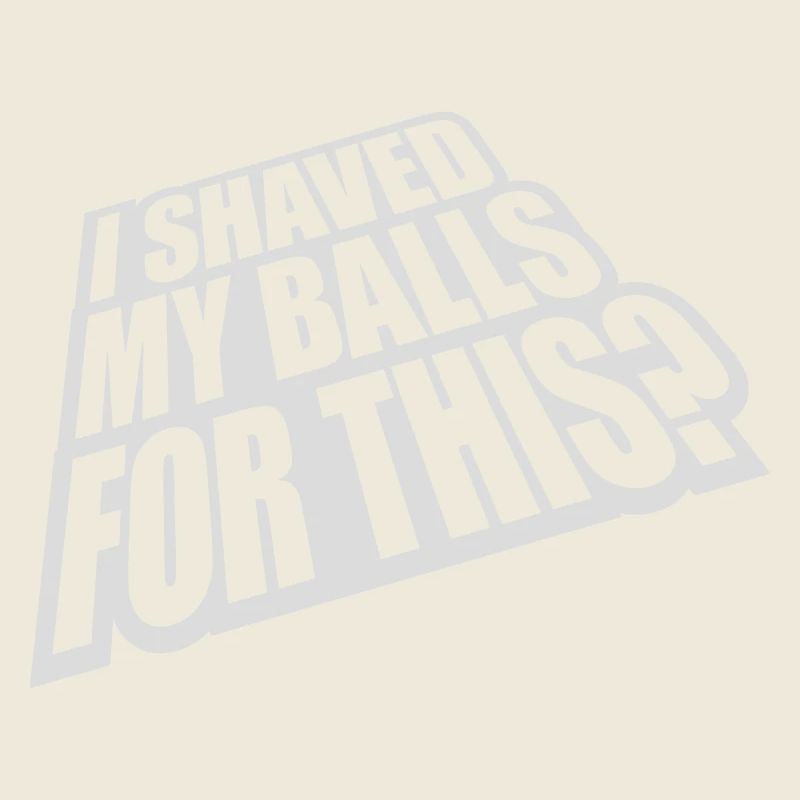 I shaved my balls