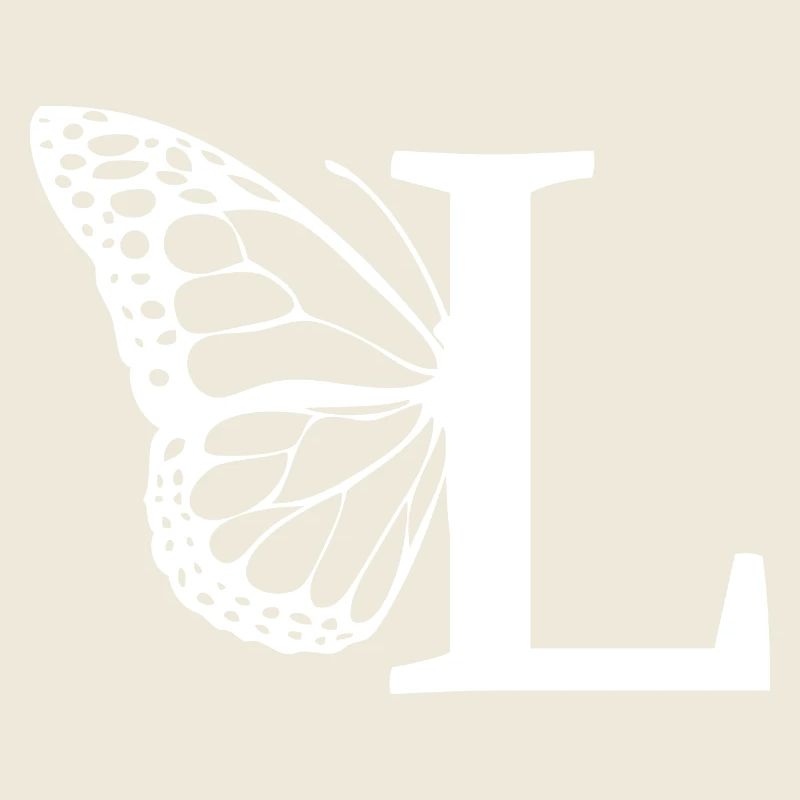 Buchstabe L Schmetterling