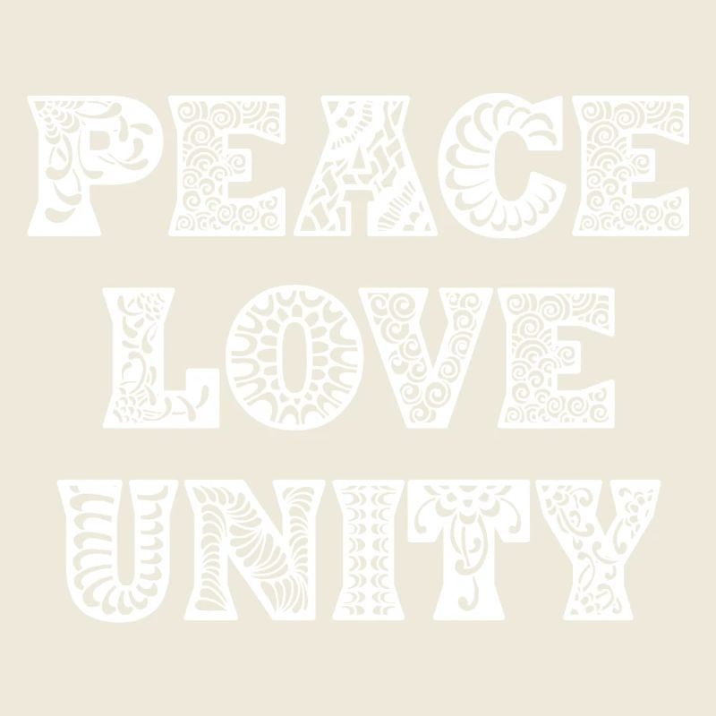 Peace love unity
