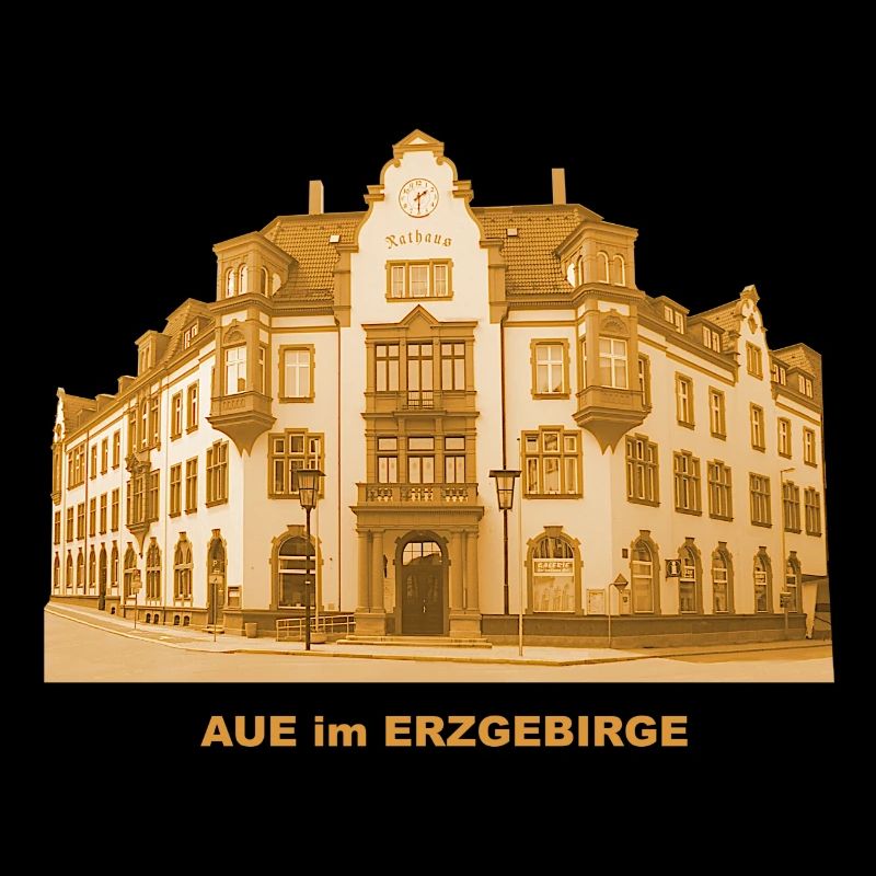 Aue Town Hall Erzgebirge Saxony Mining Wismut