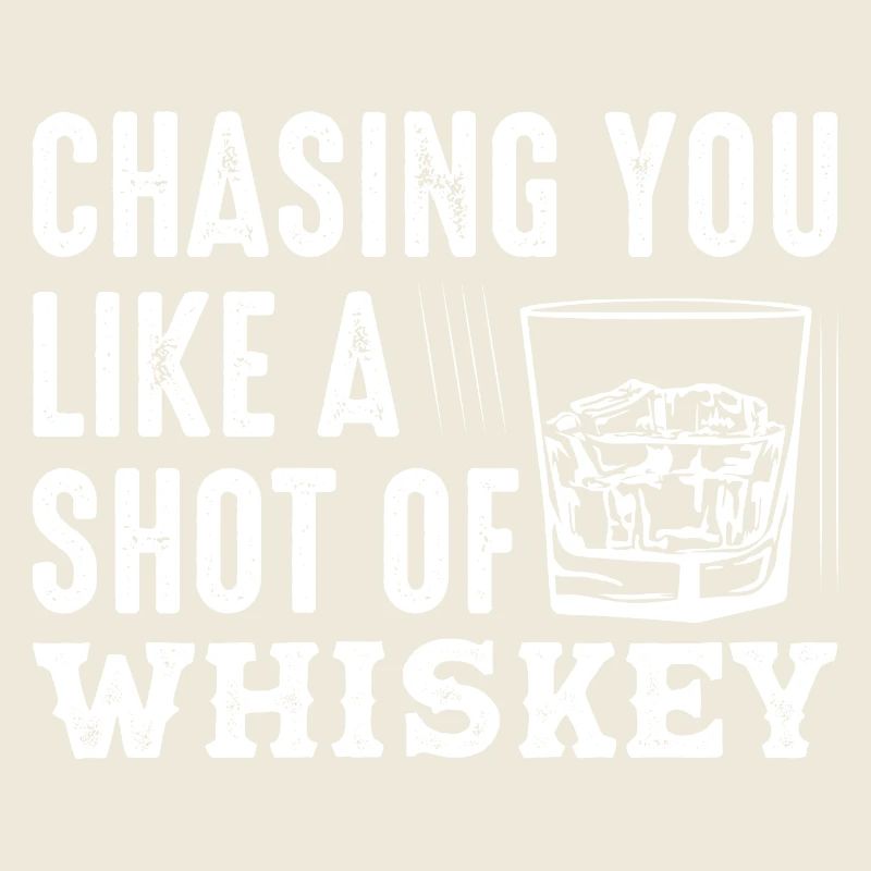 Vous pourchasser comme un coup de whisky buvant du Bourbo