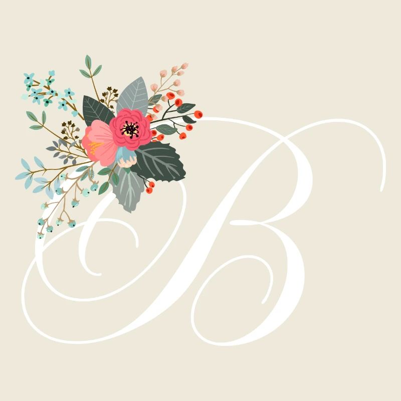 Buchstabe b Blumen
