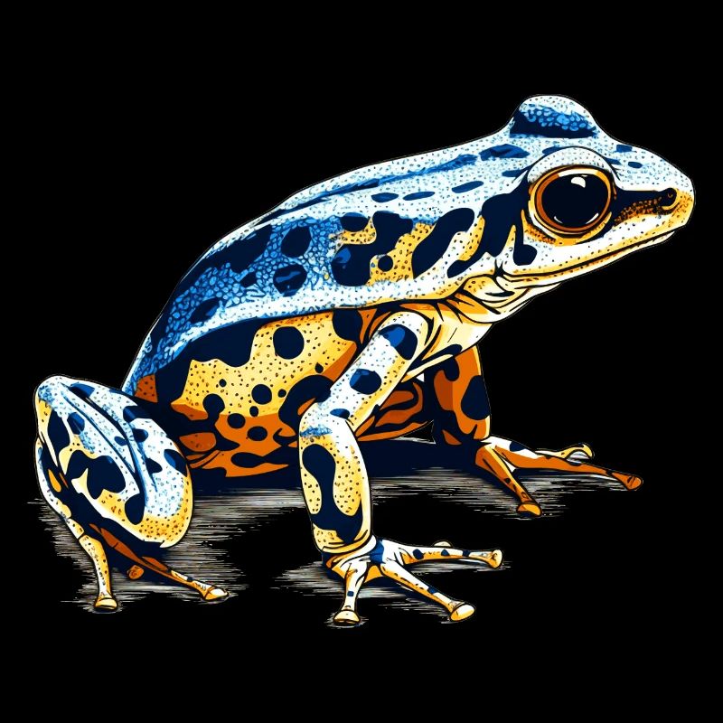 Poison dard frog amphibian comme une grenouille dangereuse
