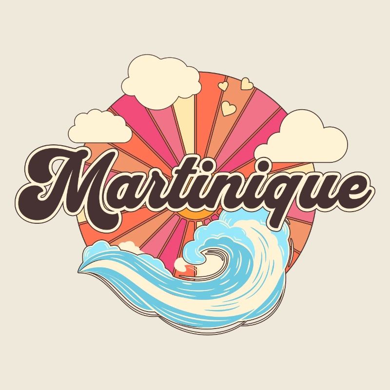 Martinique Caribbean Retro Beach