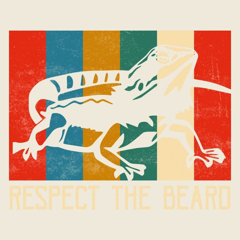 Respect The Beard Reptile Lizard Lover