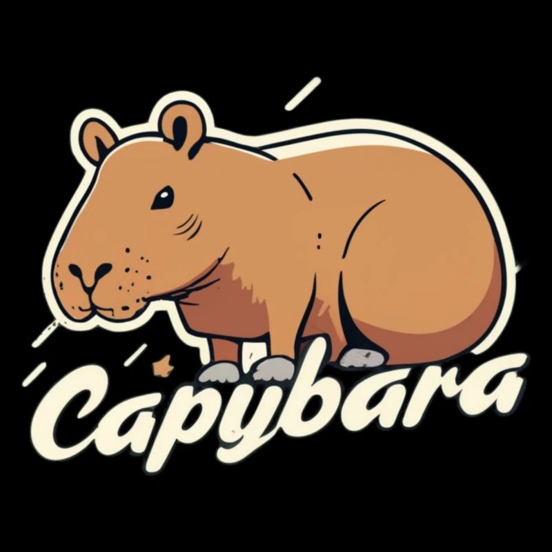Cute Capybara - Viral Animal Meme -Ok I Pull Up