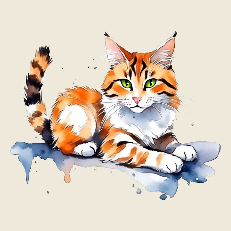 Cat in the snow