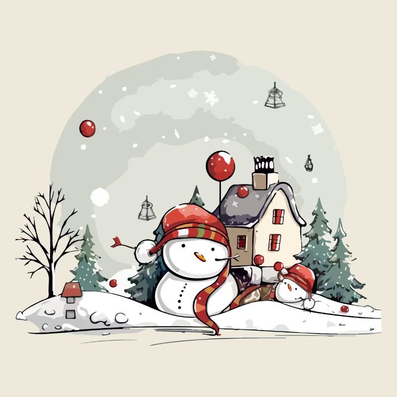 Paysage de Noël