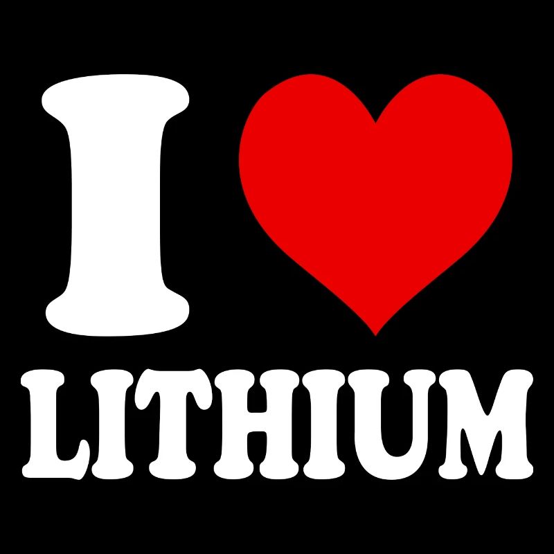 Ich liebe Lithium Herz Lustig Witzig