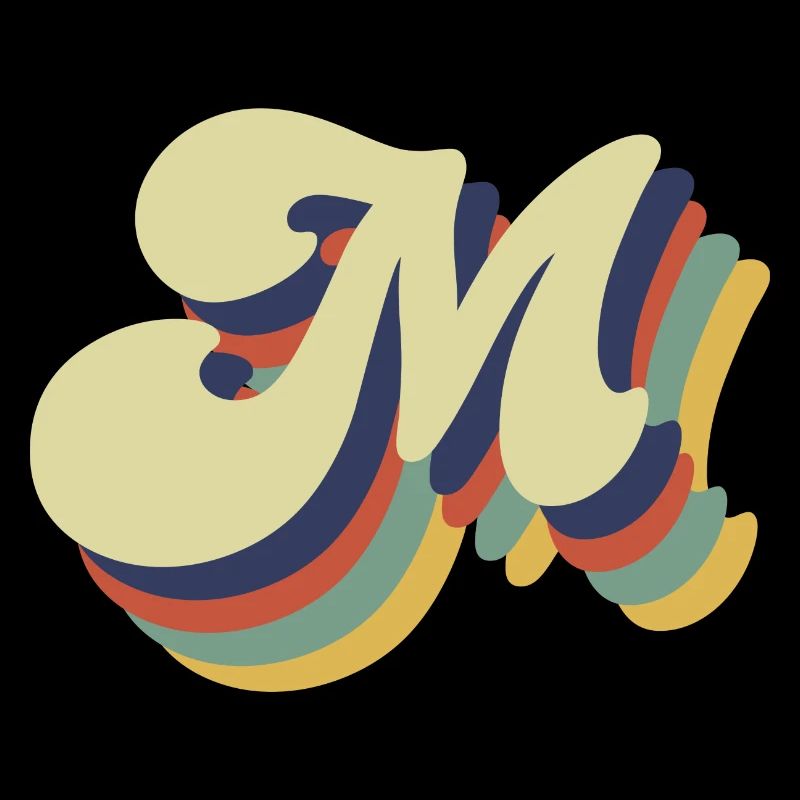 Lettre m rétro