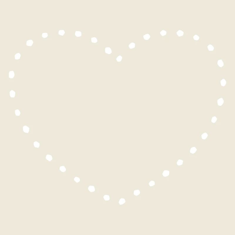 Herz white dots