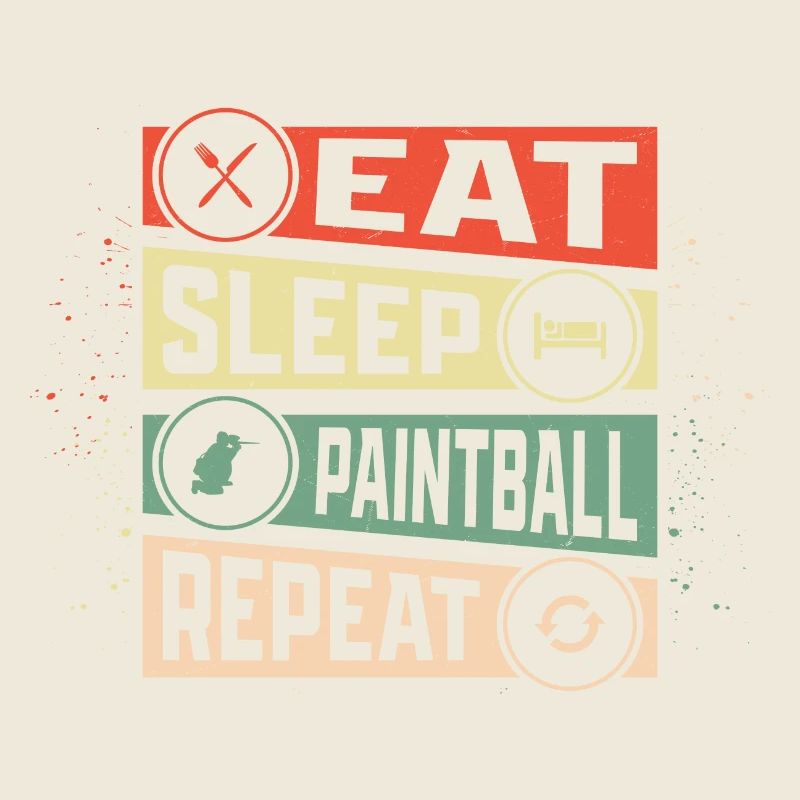 Eat Sleep Paintball Repeat Tactical Player Paintba