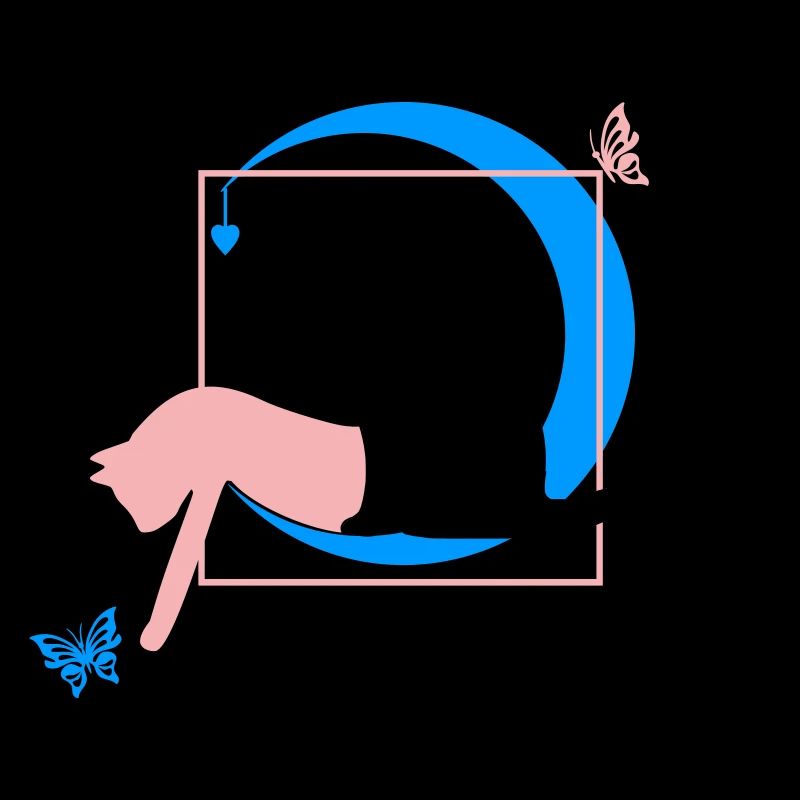 Die Katze Leonardo Da Vinci Style mit Herz