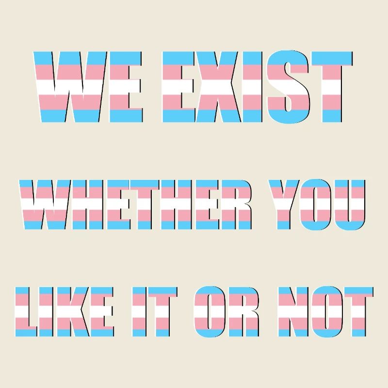 We Exist - Drapeau transgenre