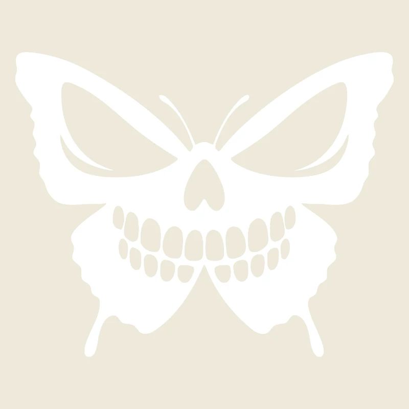 Conception complexe de crâne de papillon