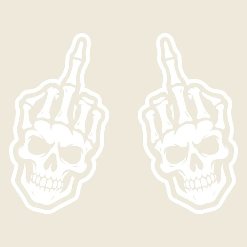 Middle Finger Skeleton Hand