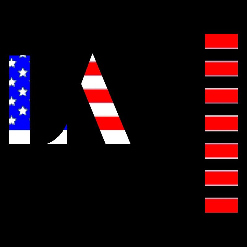 Flag Pattern with American Symbols