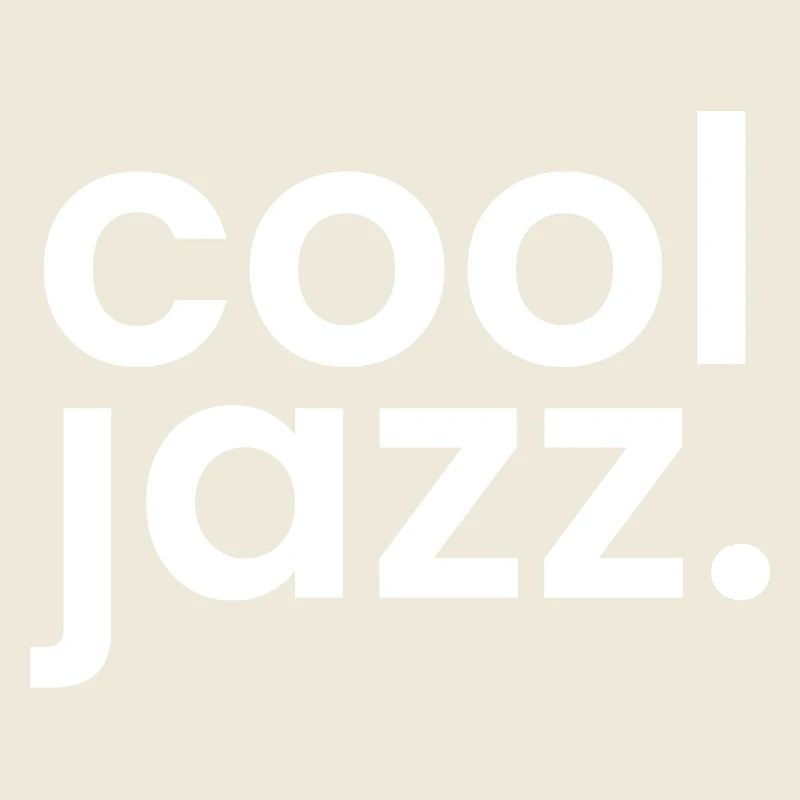 Typographie monochrome jazz cool