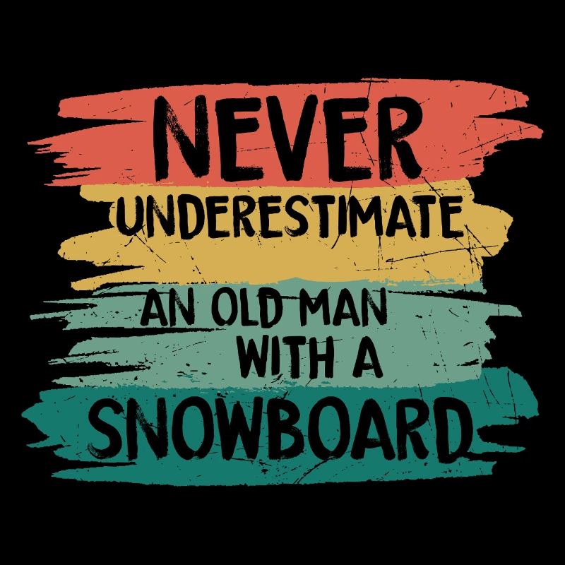 Never underestimate old snowboarder