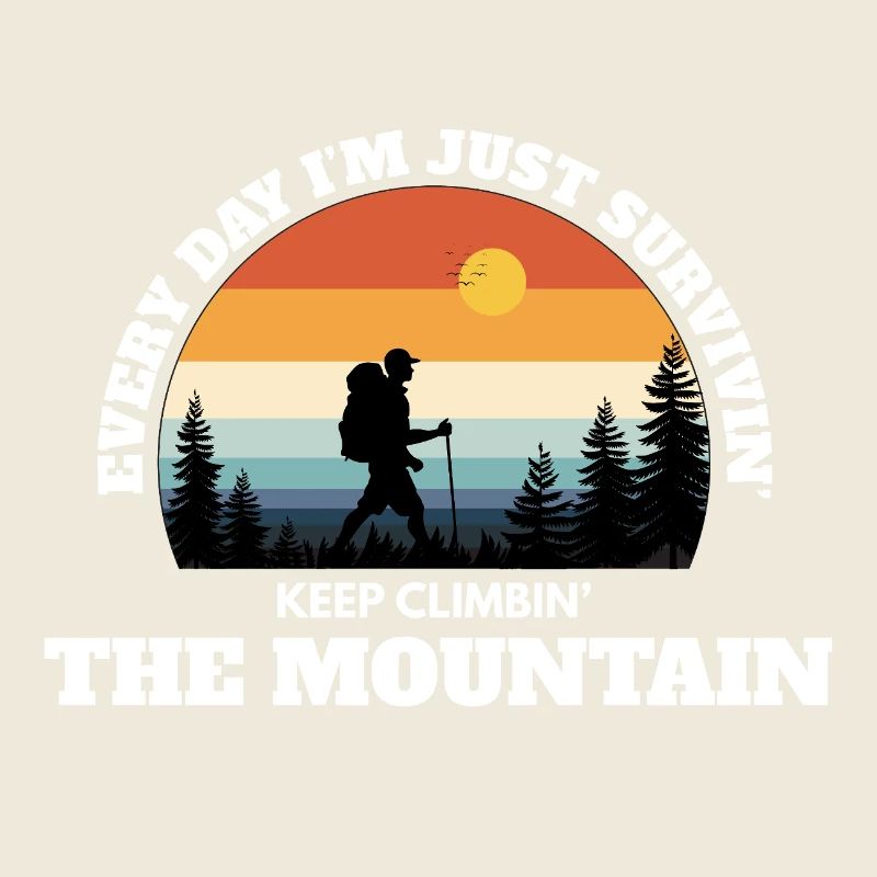 Keep Climbing The Mountain – Deep Adventure Sunset