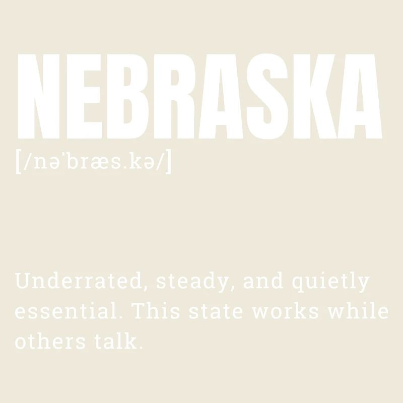 Emblème de faute de frappe en gras du Nebraska