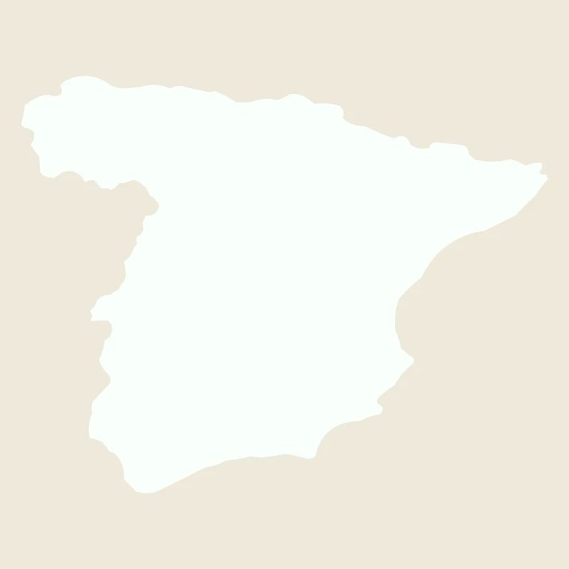 Spanienkarten Silhouettedesign