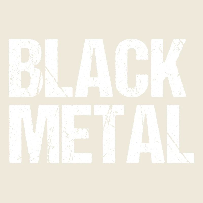 Black Metal Distressed Text