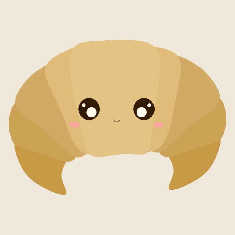 Croissant kawaii