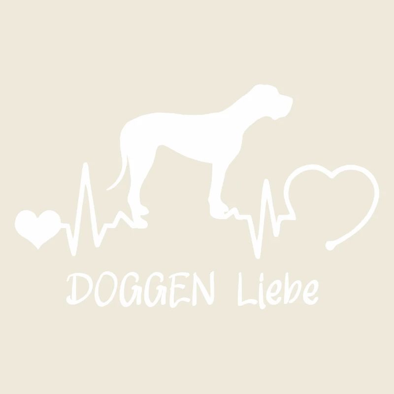 Deutsche Dogge mit Herzschlag