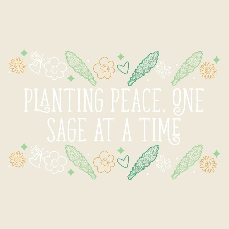 Planter la paix, une sauge à la fois, bâtons de purification