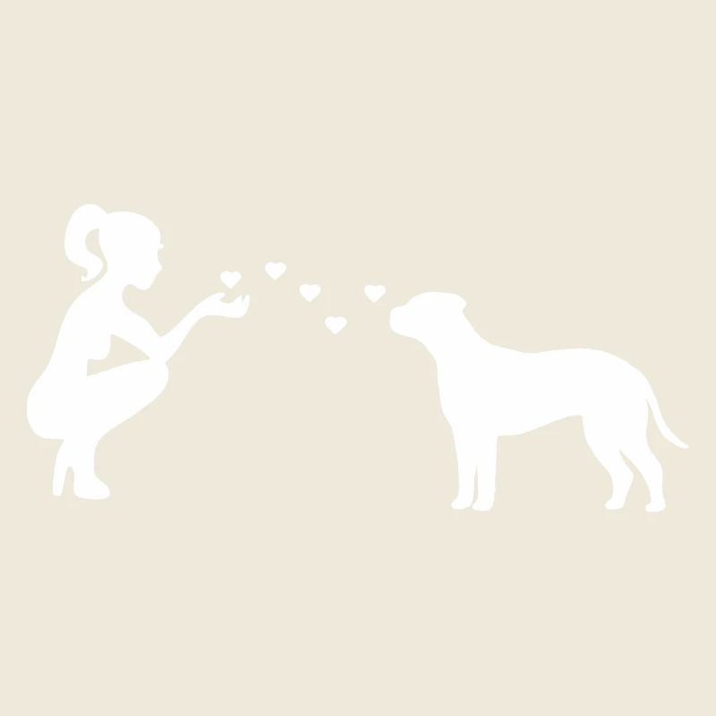 Bullmastiff mit Frau