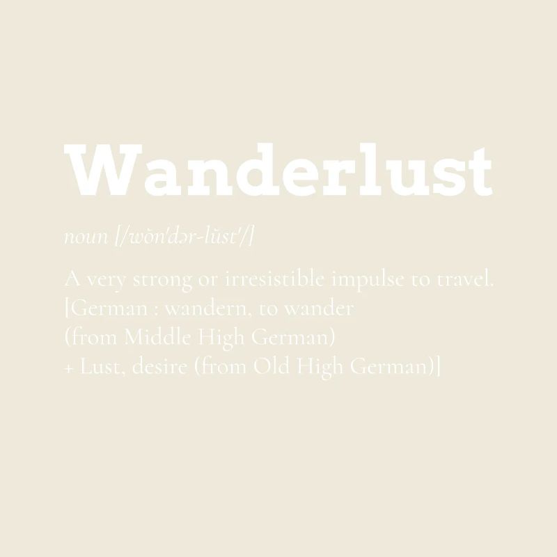 Wanderlust Fernweh Geschenk Backpacker Urlaub