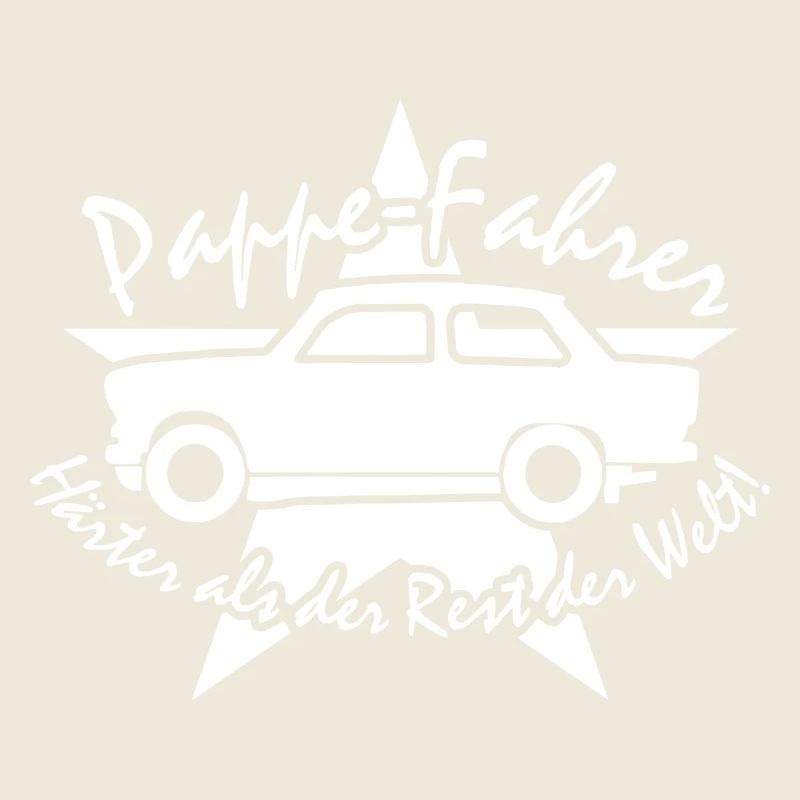 Pappe Fahrer Stern Trabi  w