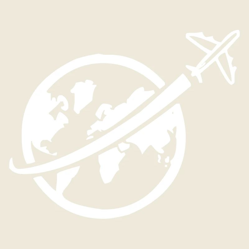 Avion avec globe-globe