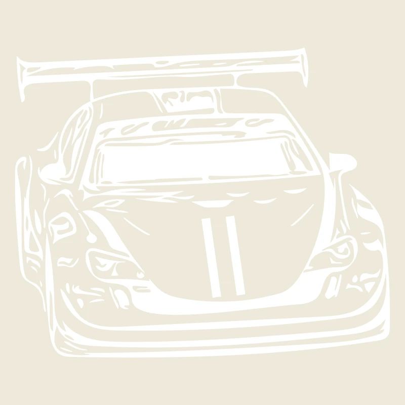 Car in the racing car Vector version